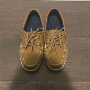 Boys Crown & Ivy boat shoes, size 3